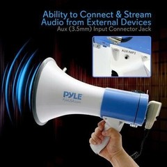Pyle PMP59IR 50W Megaphone W/ Record & Rechargeable Battery iPod/MP3 Input