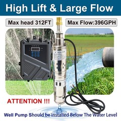 3″ Solar Pump Submersible Pump Bore DC 24V 270W Deep Well Pump + MPPT Controller