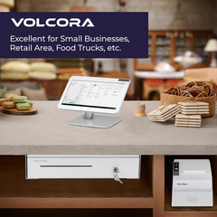 16″ White Cash Register Drawer with Mounting Bracket for POS Systems