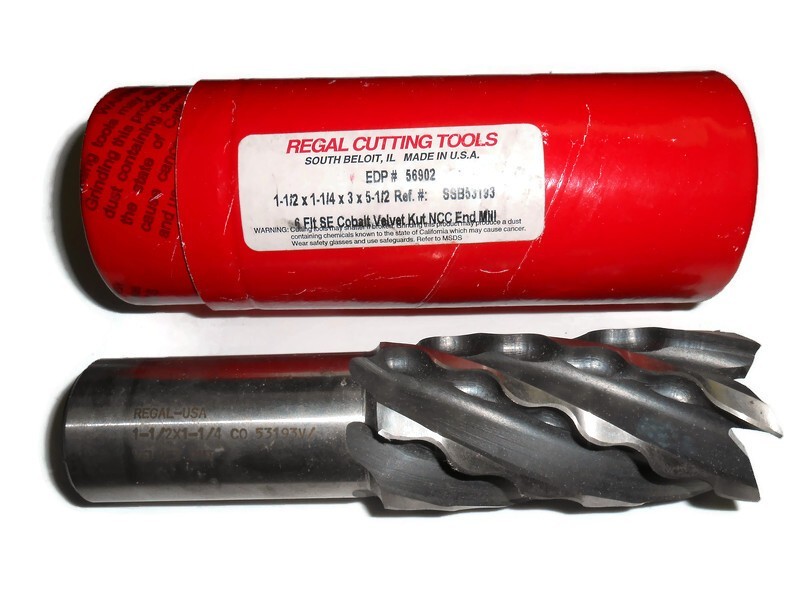 Regal 56902 1-1/2″ Diameter End Mill 6 Flute Cobalt Velvet Kut 1-1/2″ 6 FL