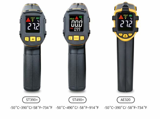 Digital Infrared Thermometer Laser Temperature Meter Non-contact Pyrometer Image