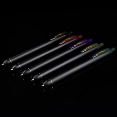 EnerGel Kuro Retractable Liquid Gel Pen, Shades of Black, 0.7mm tip, Assorted