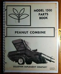 Lilliston 1500 Peanut Combine Parts Manual 15-9-64