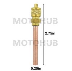 10x Service/Access Valve 1/4″ SAE *1/4″ OD *2.75″ Stem Core AC Refrigeration Kit