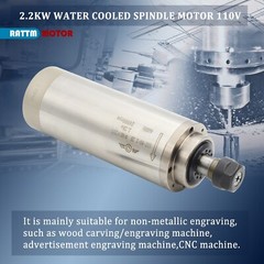 US SHIP】CNC Spindle 2.2KW 220V Water Cooled Spindle Motor ER20 24000RPM 80mm