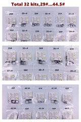 4Pcs/ Dental Orthodontic 1ST Molar Plain Bands Without Tube Roth 022 #29-44+