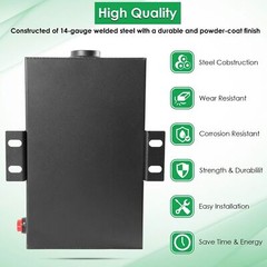 5 Gallon 14 Gauge Hydraulic Fluid Reservoir Tank 1.5″ FNPT Port 0.75″ FNPT Port