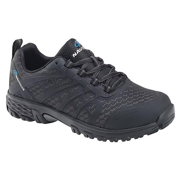 Men’s Athletic Shoe, Alloy Toe, Not Found Upper, EVA Outsole, Lace Up, Black, 11