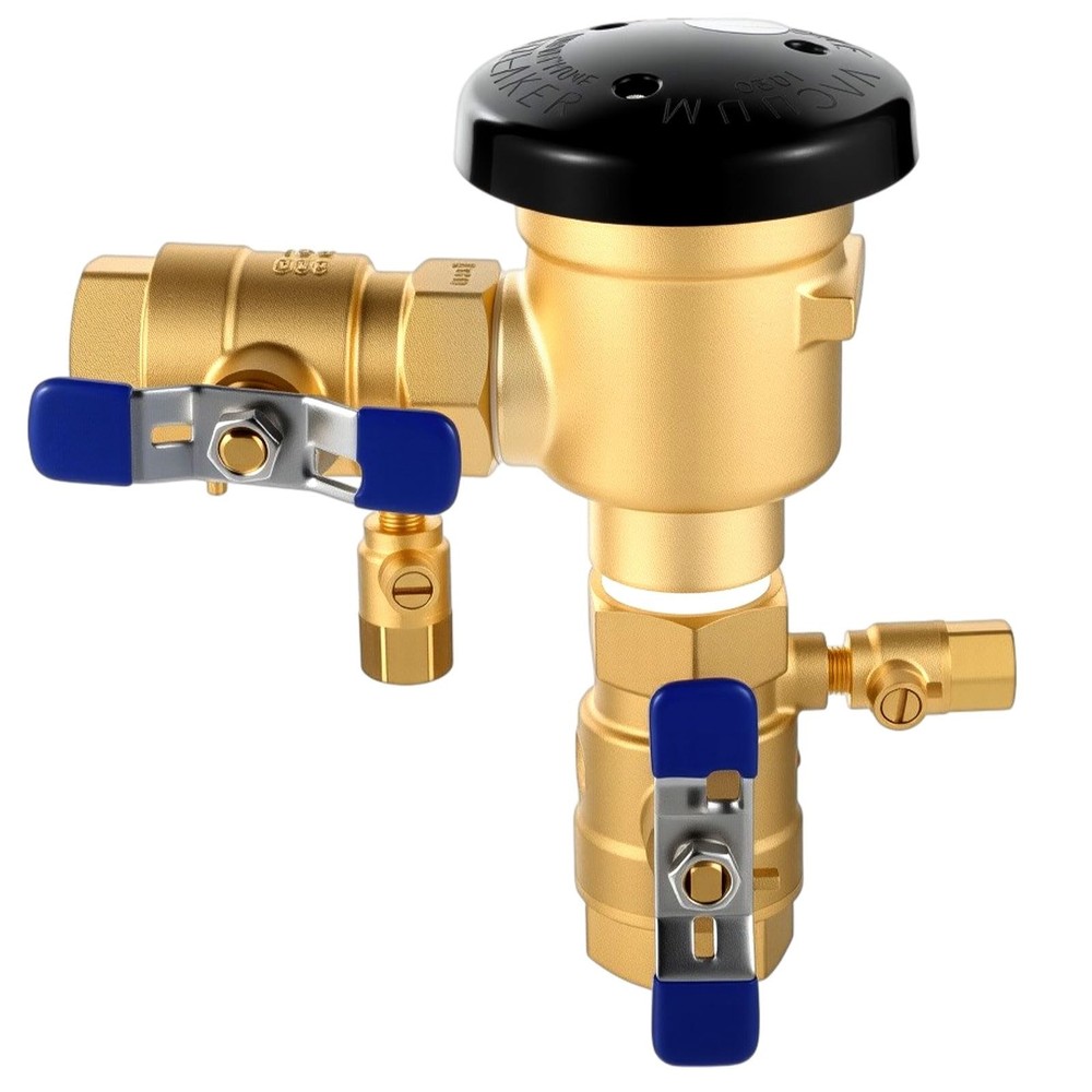 MorningRo 34720A 3/4″ 720A Brass Pressure Vacuum Breaker Assembly for Water L…