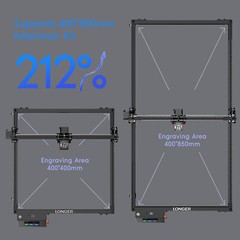 Longer RAY5 10W Laser Engraver, Laser Cutter,24000mm/min Used-B🔥 Free Honeycomb