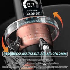 Poseidon Tattoo Gun Kit Wireless Machine 7 Strokes Length with 2pcs…