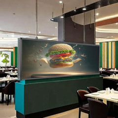 40”x17” Programmable LED Sign, WiFi/USB Control, Waterproof for Outdoor Use