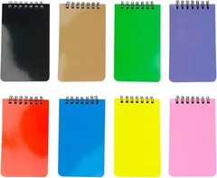 8 Pack Pocket 3*5, Yellow, purple, green, brown, black, pink, blue, red