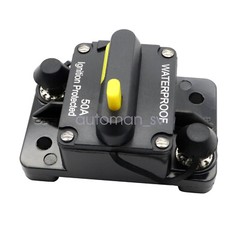 50AMP Circuit Breaker Reset Car Auto Marine Stereo Audio FuseInverter 12V DC