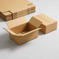 100 Pcs Shipping Boxes 6x4x2 Inch Corrugated Cardboard Packing Box Small Mailer