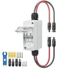 50A Solar Panel Disconnect Switch 400V DC/AC PV Disconnect Switch Outdoor Miniat
