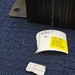 Dock Bumper Rectangular, 13 in L x 10 in W x 6 in H, Laminated Rubber 1110-1002
