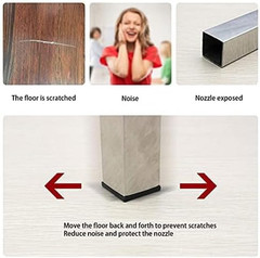 1 Inch (25 Mm) Square Plastic Plugs Tubing End Caps for Square Tubing Post (4 Pa