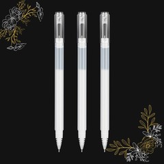 SMOOTHERPRO White Gel Pens, 3 Pcs 1.0 mm Bold 1 Count (Pack of 3),