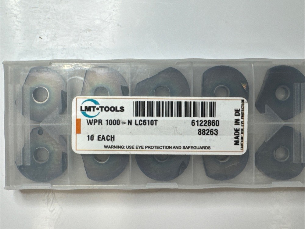 LMT Kieninger WPR 1000-N LC610T Brand New 10 Pack Milling Inserts