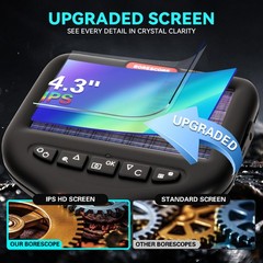 10ft/5ft SCOPIX 360° 2Way Articulating Borescope Endoscope Inspection Camera 6MM