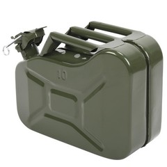 High Quality 10L Fuel Can Liter Backup Steel Tank Fuel Gas Gasoline Green New
