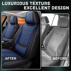Corolla Cross 2022-2026 Seat Covers Front Set Blue Black Waterproof