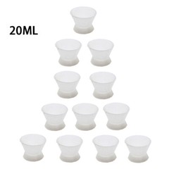 Dental Flexible Lab Silicone Dappen Dish Mixing Cup Suction Rubber No-Stick Bowl