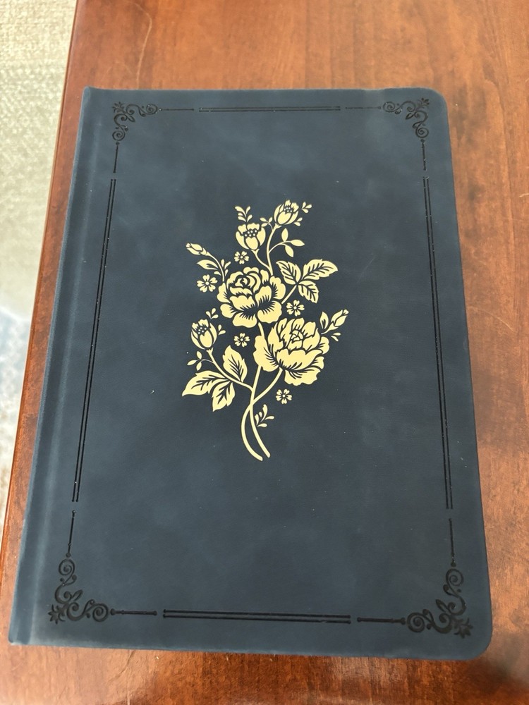 Archer And Olive Notes From Nature Blue Floral A5 Notebook Dot Grid