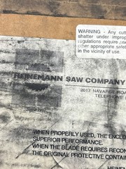 Heinemann 12″ 100T Carbide Saw Blade 1″ Bore 1/8″ Industrial