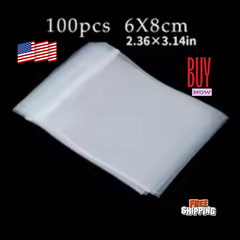 Clear Zip Seal Plastic Bags Jewelry Zipper Top Lock Reclosable Baggies