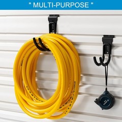 16 Pack Heavy Duty Slatwall Hooks – Garage Storage Accessories, Wall Hangers