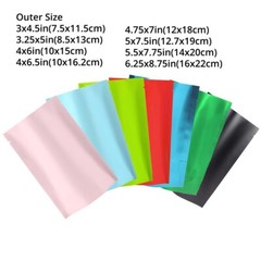 4CustomPrint 100 Matte Odor Proof Stand Up Heat Sealable Mylar Food Storage Bags