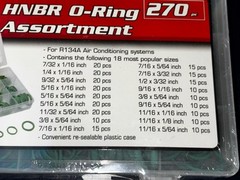 6x 2-212 Silicone/Nitrile Orange O-Rings 6 Pieces O-Ring