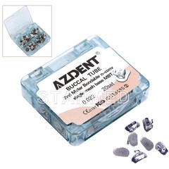 80Pcs Dental Ortho Buccal Tube 2nd Molar Bondable Non-conv MBT.022 Mesh Base