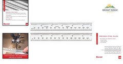 Compact 6-Inch Steel Rule for Accurate Measurements in Inches and Millimeters