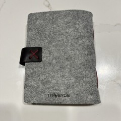 NWOT RARE LULULEMON Gray Felt Black Leather Bound Journal Notebook Promotional