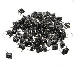 100pcs Mini Momentary Tactile Push Button Switch 6x6x5mm