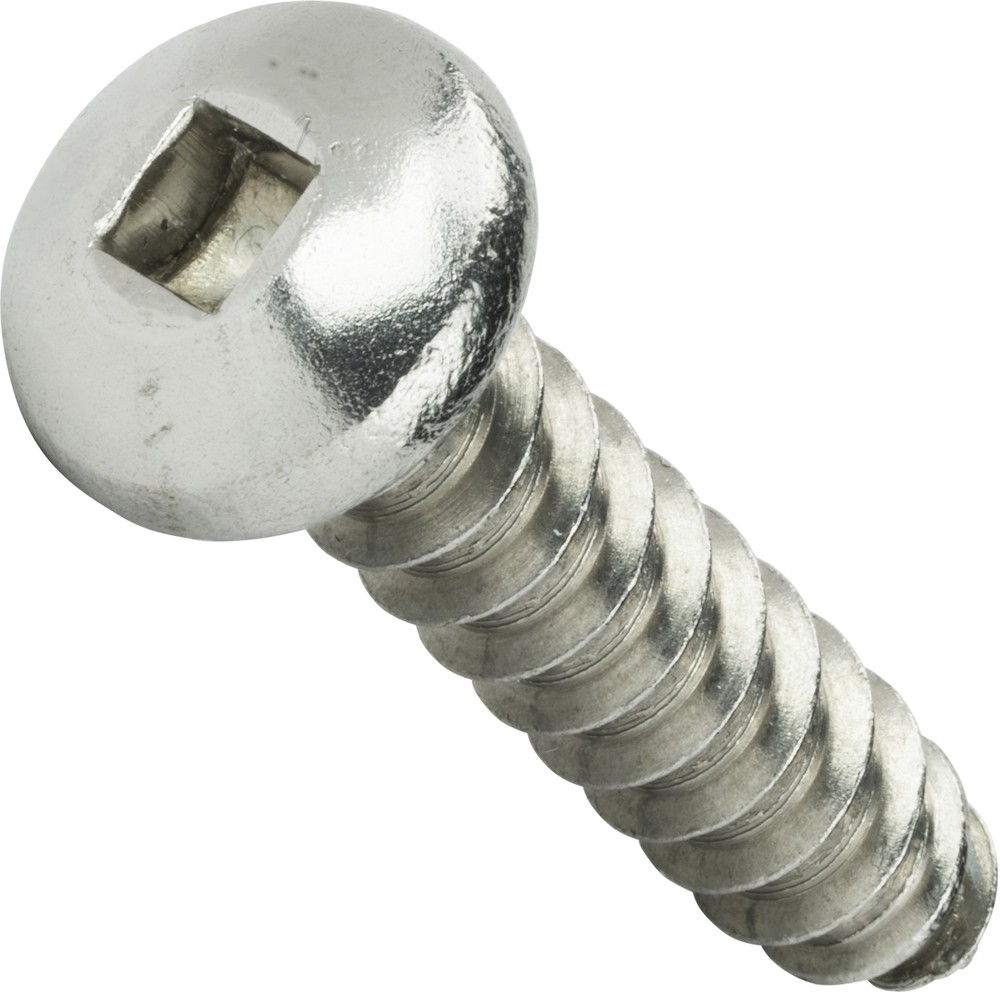 #8 Square Drive Pan Head Sheet Metal Screws Self Tap Stainless Steel All Lengths