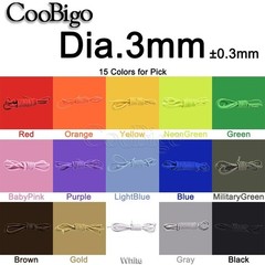 Round Elastic cord – stretch bungee cord – 1.5, 2, 3, 4, 5 mm diameter