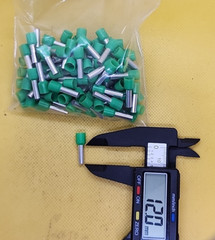 Lot of 250 – PHOENIX CONTACT FERRULE Green 6 AWG 12mm (0.47 in) [RC 11-3]