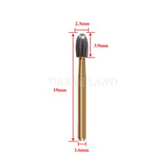10Pcs Dental Tungsten Carbide Burs Trimming & Finishing Egg Football Bur FG 7408