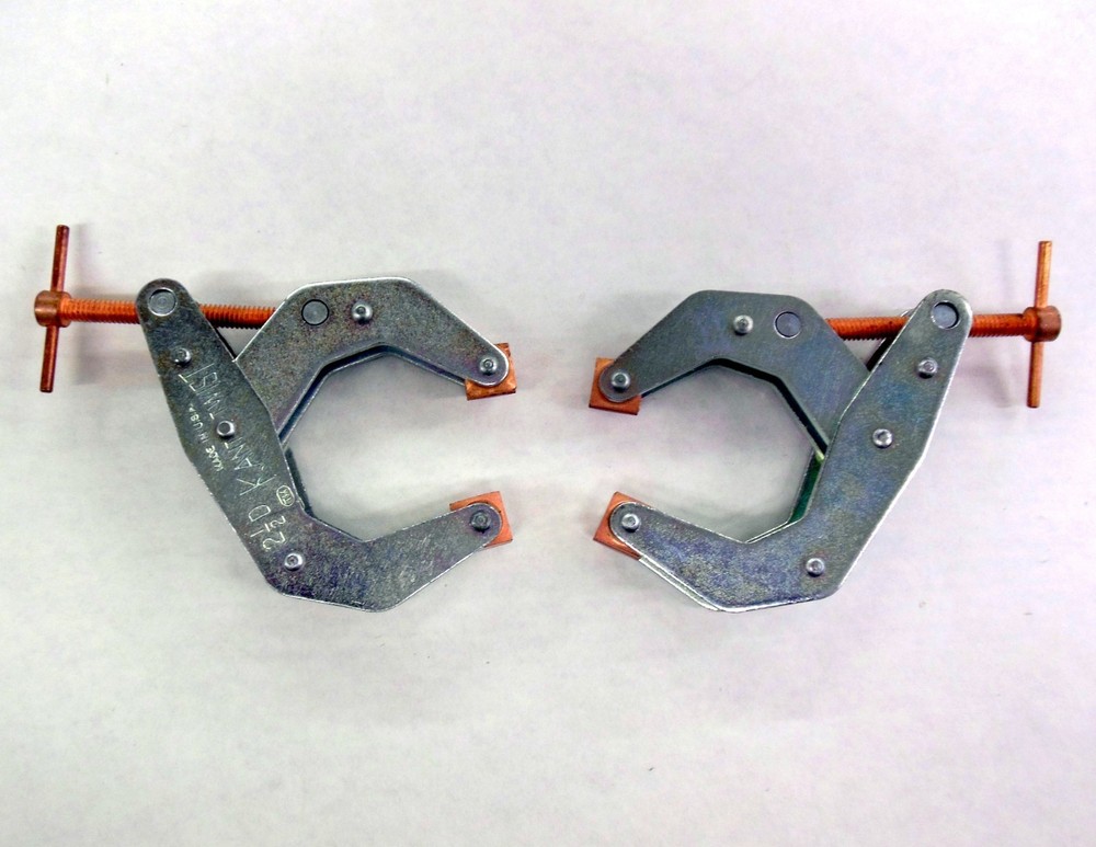 (2) Kant Twist No. 2-1/2D Clamps Made In USA 2.5″ in EXCELENT USED CONDITION