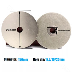 6″ inch 150mm Diamond Coated Flat Lap Wheel Grinding Disc Wheel 80-3000 Grit