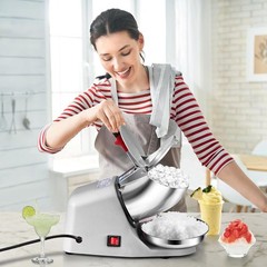 300W Electric Snow Cone Crusher Maker Machine 143lbs Commercial Ice Shaver