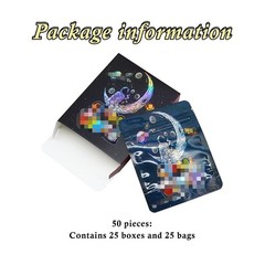 25 Sets 3.5g Smell Proof Resealable Zip Seal Mylar Foil Pouch Bags For Candy