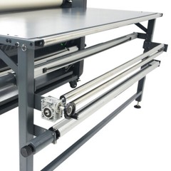 US Stock QOMOLANGMA Roller Heat Transfer Machine 67in for Textiles/Banner 1PH