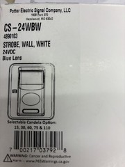 Potter Signal Company CS-24WBW White Strobe