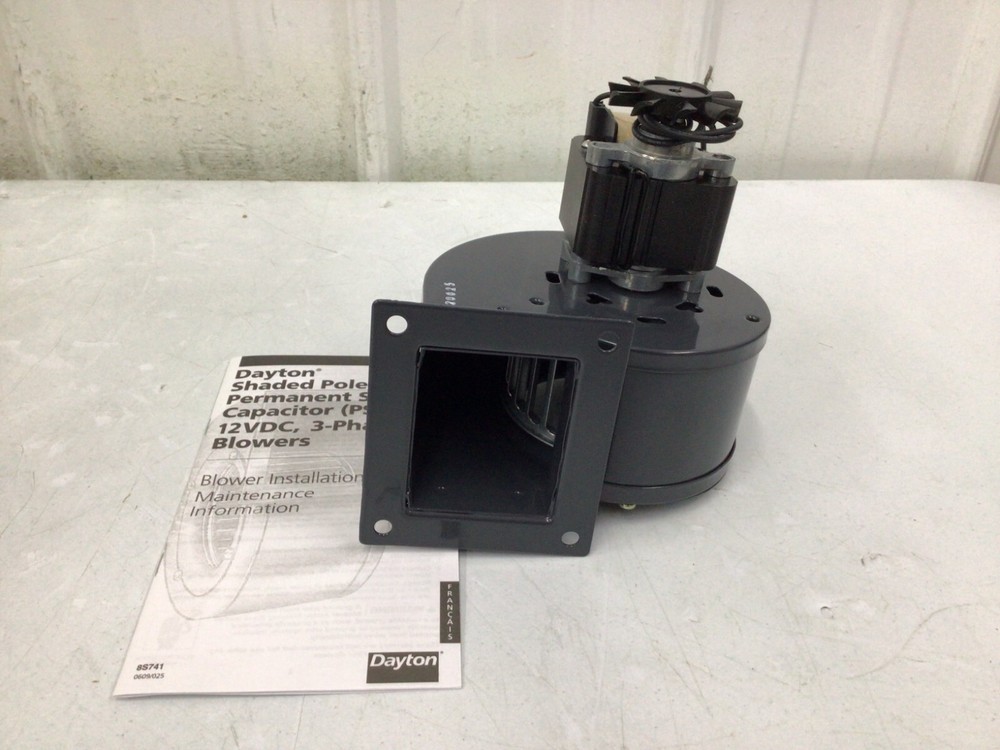 Dayton – 1Tdp2 Rectangular Oem Blower, 2836 Rpm, 1 Phase, Direct Drive, Steel 1