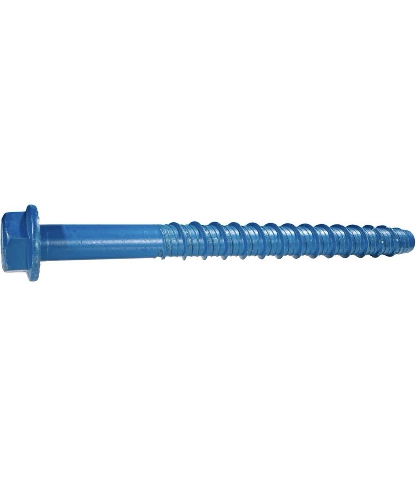 Torquemaster 3/8” x 4” Concrete Masonry Screws Hex Head Ruspert 50 Pack